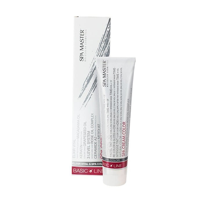 Перманентна крем-фарба для волосся Spa Master Basic Line Spa Cream Color 10/76WR Надсвітлий палісандровий блонд, 100 мл